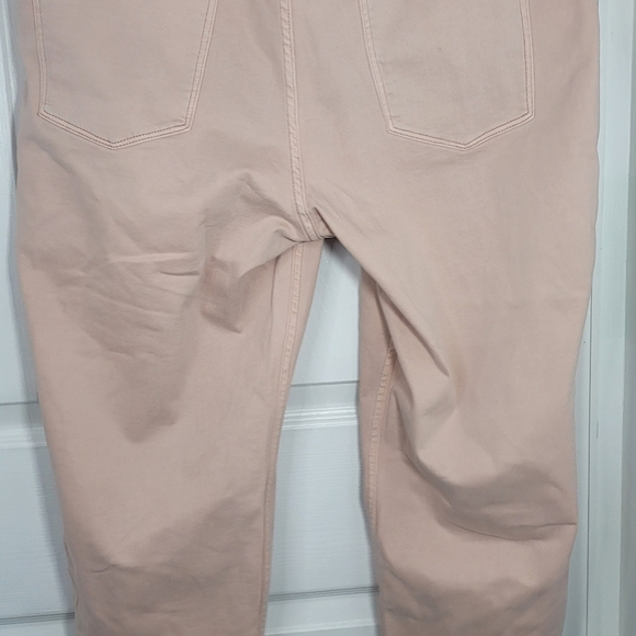 White House Black Market High-Rise Cargo Rose Smoke Straight Jeans 18S - Picture 4 of 11